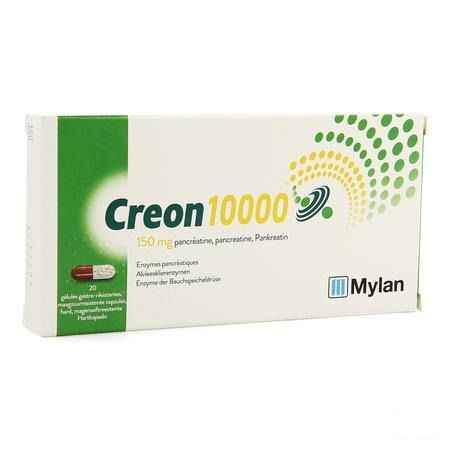 Creon 10000 Capsule Maagsapresist Hard 20 X 150 mg 