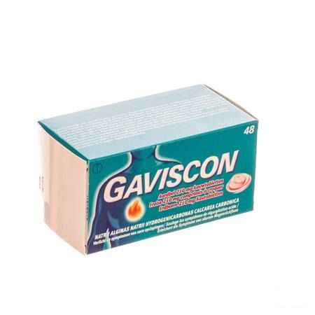 Gaviscon Aardbei kauwtabletten 48 X 250 mg