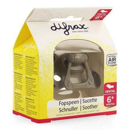 Difrax Fopspeen Sil Dental + ring + 6m 800  -  Difrax