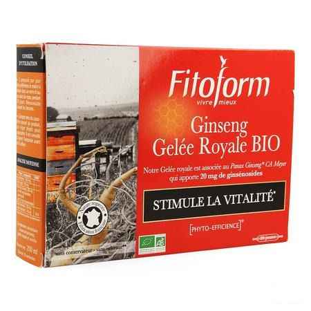 Ginseng Gelee Royale Bio Ampoule 20 Fitoform  -  Bioholistic Diffusion