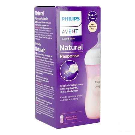 Philips Avent Natural 3.0 Zuigfles Roze 260 ml