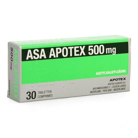 Asa Apotex 500 mg Tabletten 30 X 500 mg