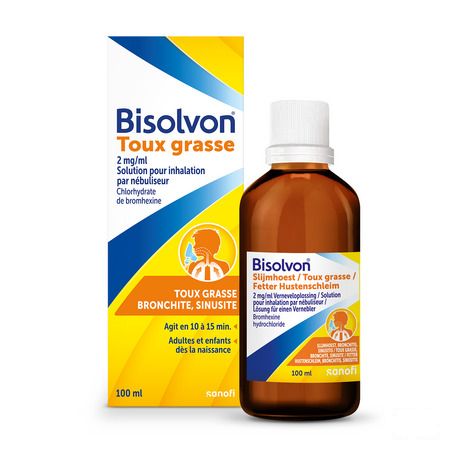 Bisolvon Oplossing Inhal 1x100 ml 2 mg/ml
