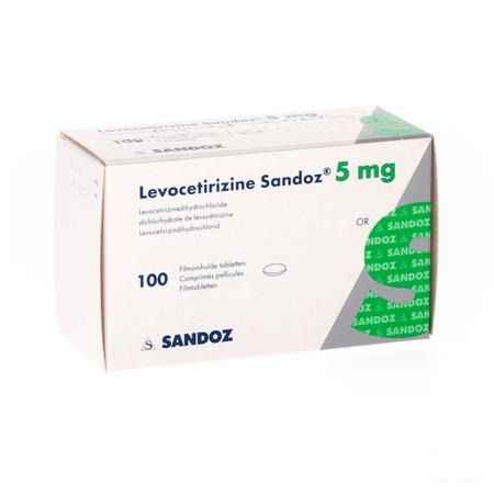 Levocetirizine Sandoz 5 mg Tabletten Enrob.100 X 5 mg 
