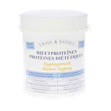 Crave & Satisfy Dieetproteinen Eggnog Pot 200 gr