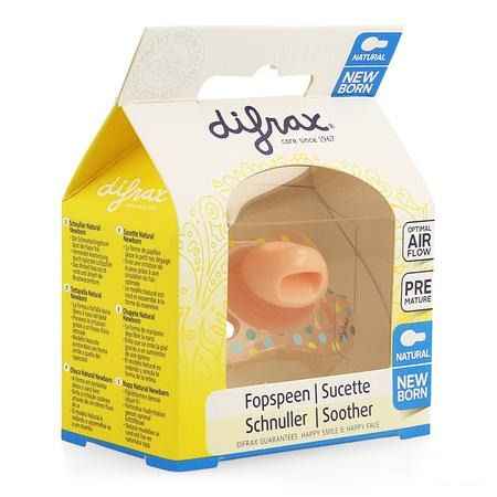 Difrax Fopspeen Natural Newborn  -  Difrax