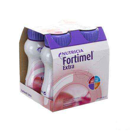 Fortimel Extra Aardbei 4x200 ml 2401487  -  Nutricia