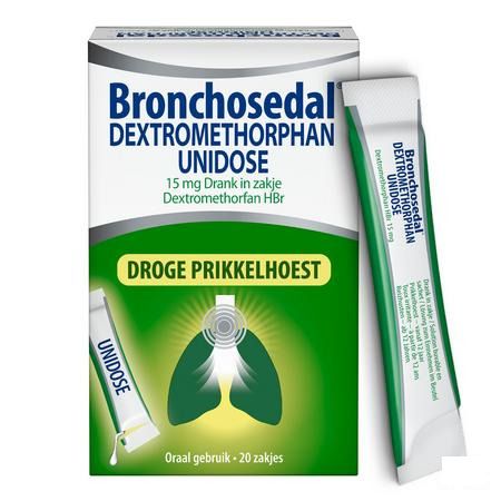Bronchosedal Dextromethor.15 mg Opl Zakje 20X5  ml Ud