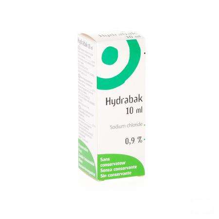 Hydrabak Oogdruppels Hydra Nacl zonder bewaarmiddel10 ml 
