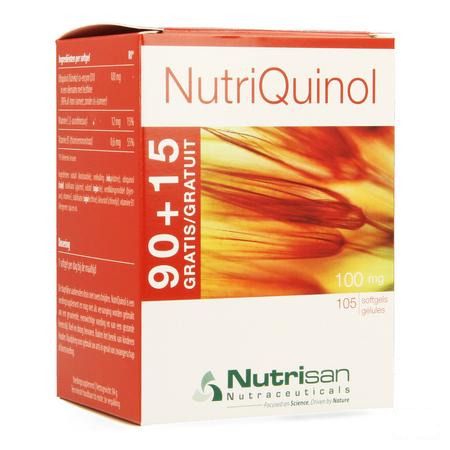 Nutriquinol 100 mg Softgels 90 + 15   -  Nutrisan