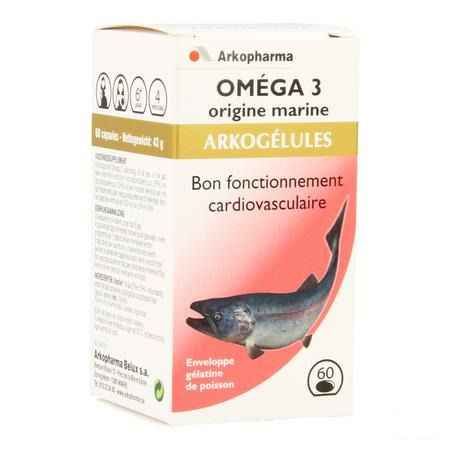 Arkogelules Omega 3 Origine Marine 60 643668  -  Arkopharma