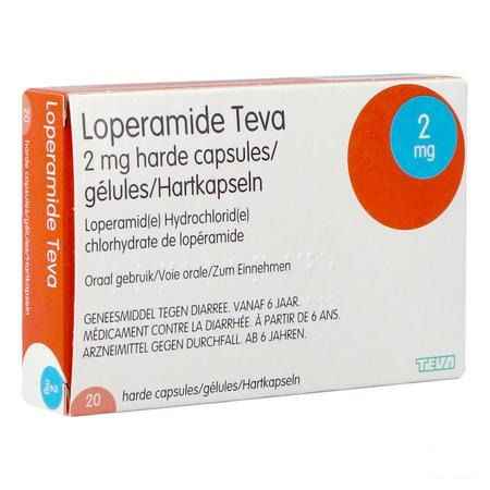 Loperamide Teva Capsule 20 X 2 mg 