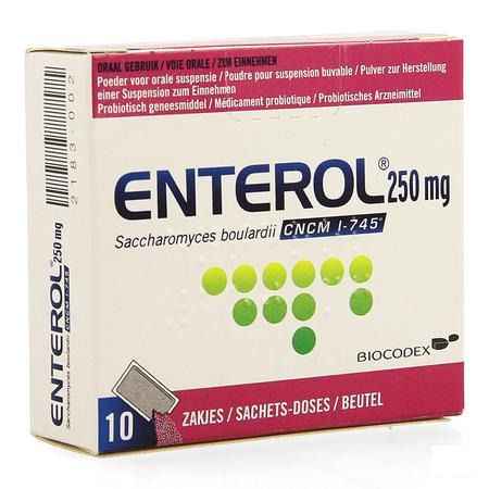 Enterol 250 mg Pulv Sachets 10