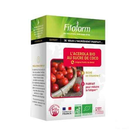 Fitoform Veggie Acerola 100 Bio Comp 24  -  Bioholistic Diffusion