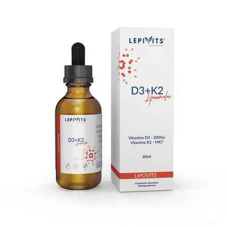 Lepivits Vit D3+K2 Liposomaal Vegan Fl 60 ml  -  Lepivits