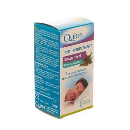Quies Anti ronflement Pin-eucalyptus Spray Nasal 15 ml  -  Quies