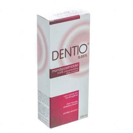 Dentio Rood 0,05% Mondspoelmiddel 250 ml  -  I.D. Phar