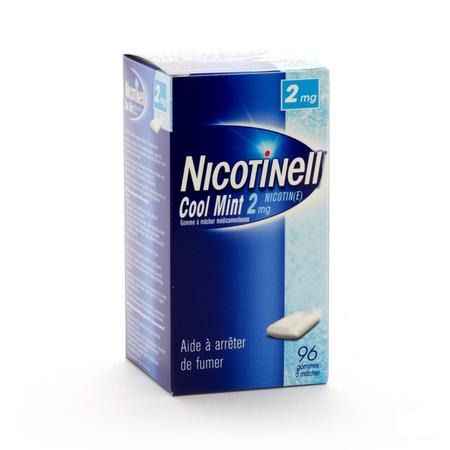 Nicotinell Cool Mint 2 mg Gommes A Macher 96