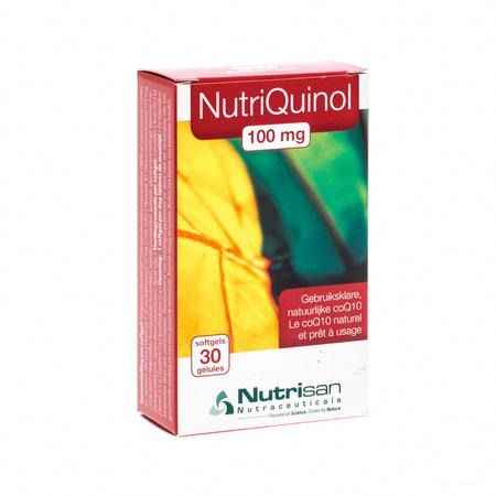 Nutriquinol 100 mg 30 Softgels   -  Nutrisan