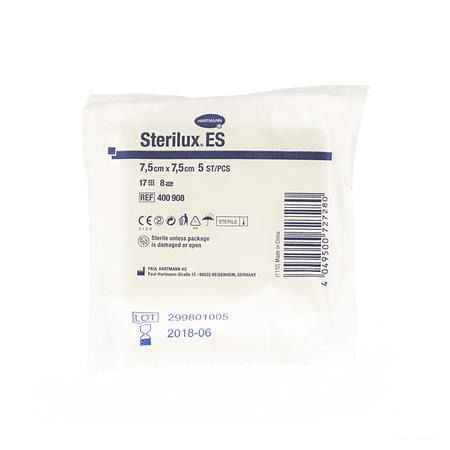 Sterilux Es 7,5x7,5cm 8l.st. 30x5 P/s  -  Hartmann