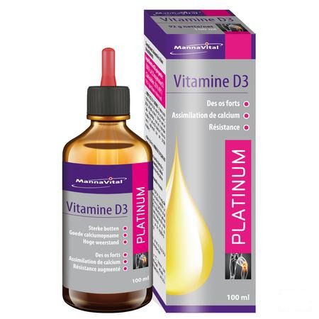 Mannavital Vitamine D3 Platinum Druppels 100 ml