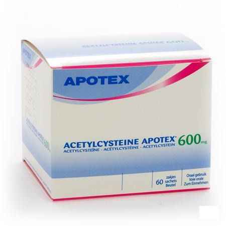 Acetylcysteine Apotex Zakjes 60 X 600 mg