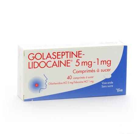 Golaseptine Lidocaine Comprimes A Sucer 40