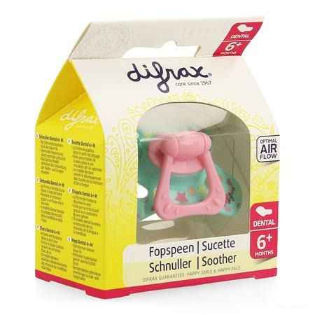 Difrax Fopspeen Sil Dental + ring + 6m 800  -  Difrax