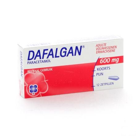Dafalgan 600 mg Suppos 12