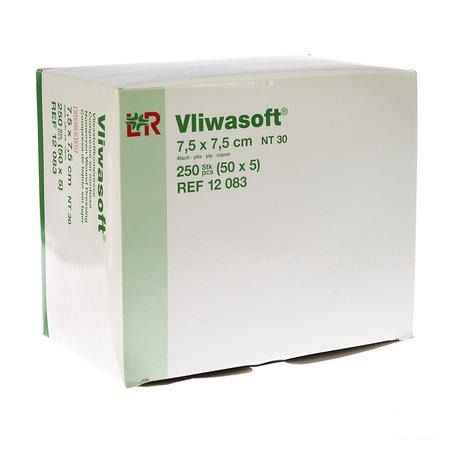 Vliwasoft Compresse stérile en non-tissé 7,5x7,5cm 10x2