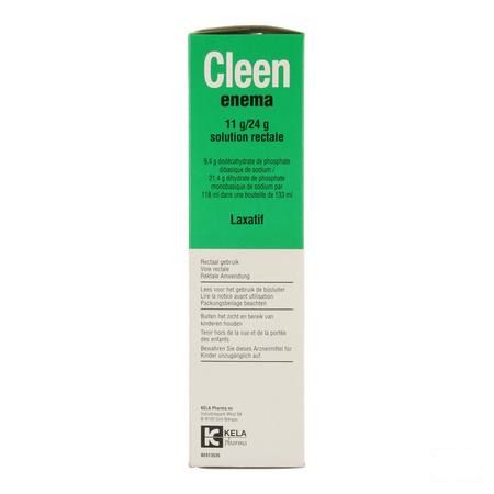 Cleen Enema 11 gr/24 gr Oplossing Rectaal Gebruik Flacon 133 ml 