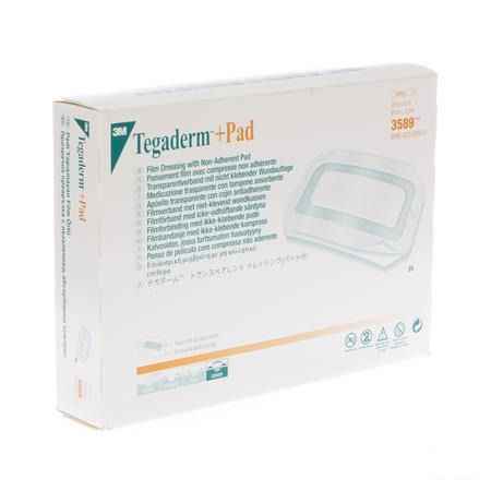 Tegaderm + Pad 3m Transp Steril 9cmx15cm 25 3589  -  3M