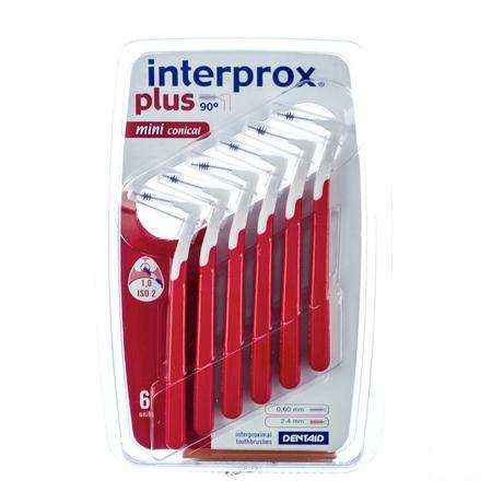 Interprox Plus Mini Conisch Rood Interd. 6 1360  -  Dentaid