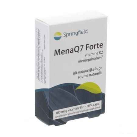 Menaq7 Vit K2 Forte Springfield Pot Capsule 30  -  Springfield Nutraceuticals