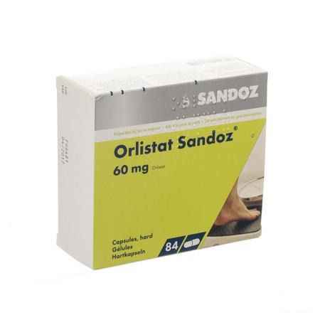 Orlistat Sandoz Harde Capsule 84 X 60 mg 