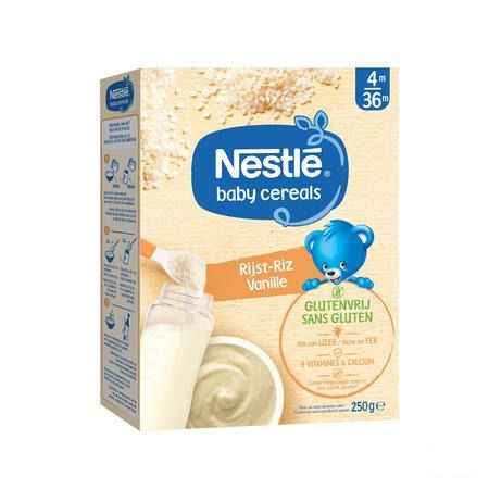 Nestle Baby Cereals Rijst Vanille Glutenvrij 250 gr  -  Nestle