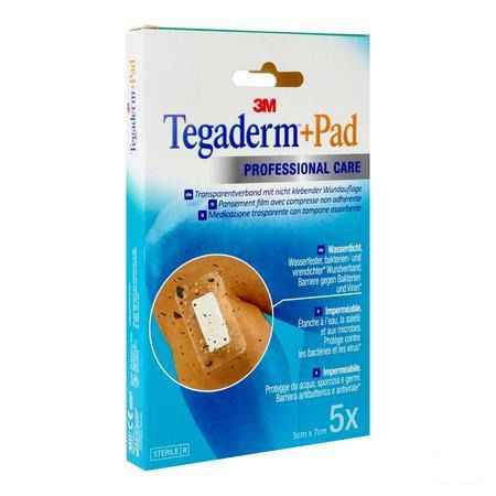 Tegaderm + Pad 3m Transp Steril 5cmx 7cm 5 3582p  -  3M