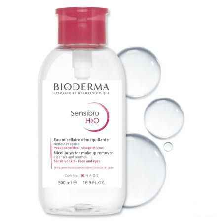 Bioderma Sensibio H20 Solution Micel. Pompe Inver. 500 ml