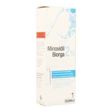 Minoxidil Biorga 2% Oplossing Cutaan Koffer Flacon 1x60 ml