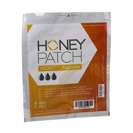 Honeypatch Moist Verband Alg. Ster 10x10cm 1 1058921  -  Honey Patch