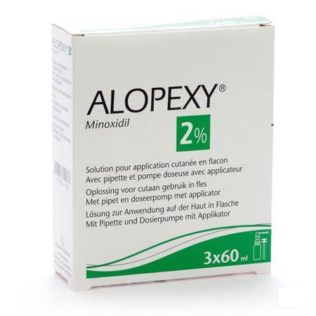 Alopexy 2 % Liquid Flacon Plast et 3x60 ml
