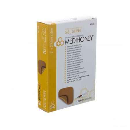 Medihoney Gelverb Anti bact.honing 5x 5cm 10