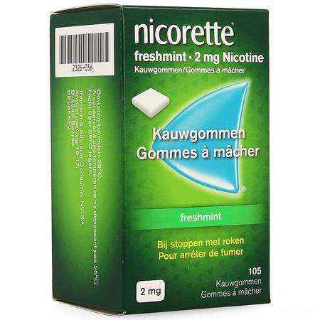 Nicorette Freshmint Kauwgom 105x2 mg