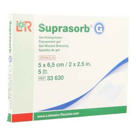 Suprasorb G Compresse 5x6,5cm 5 33630  -  Lohmann & Rauscher