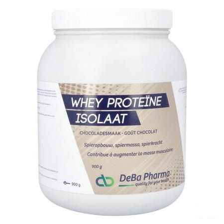 Whey Proteine Isolaat Chocolat 900  -  Deba Pharma