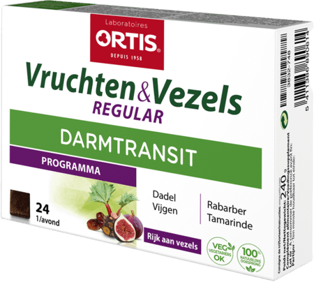 Ortis Vruchten & Vezels Regular Blokjes 24  -  Ortis