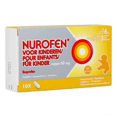 Nurofen Kind 60 mg Suppo 10 X 60 mg