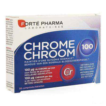Chroom 100 Tabletten 30  -  Forte Pharma