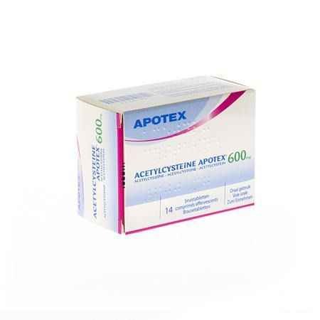 Acetylcysteine Apotex Bruistabletten 14 X 600 mg