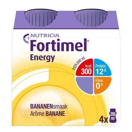 Fortimel Energy Banaan 4x200 ml 2320471  -  Nutricia